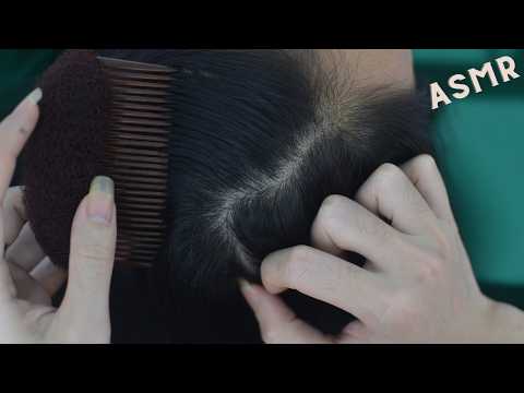 ASMR Hair Tingles With Scalp Scratching And Hair Parting Sounds For Reduce Stress