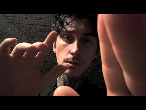 ASMR Slow Hand Movements with Gentle Face Touching & Brushing