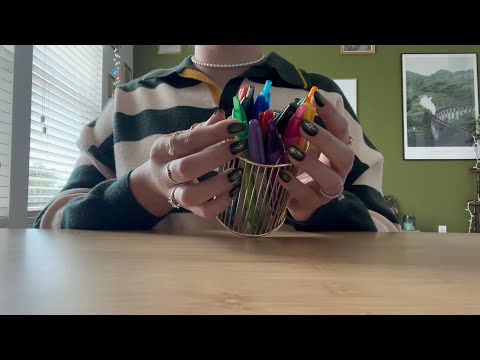 asmr with things on my desk (simple lofi sounds)