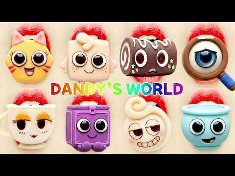 DANDY'S WORLD WAGASHI ASMR MUKBANG 🍡 EMOJI FOOD (SATISFYING EATING SOUNDS)