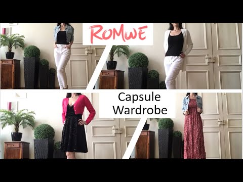 ASMR * Capsule wardrobe * unboxing ROMWE