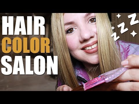 ASMR HAIR DYE with Trimming and Hair Analysis