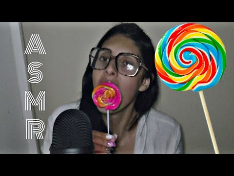 ASMR SUCKING LOllIPOP (chupando pirulito) #asmr #asmrsounds #lollipop #lollipopasmr