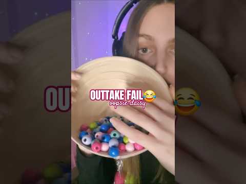 ASMR Fail Outtake! #fail #asmr #oopsie