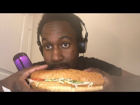 ASMR JERSEY MIKES VEGGIE SUB Review