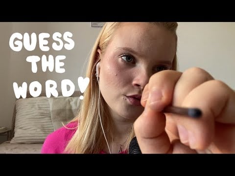 ASMR guess the word I’m tracing | slow and simple 🦋