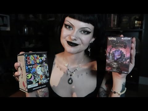 ASMR | Opening More Blind Boxes 🫣🖤 tapping, scratching, whispering, etc.