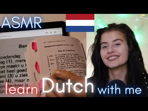 ASMR learn DUTCH with me - Dutch for BEGINNERS (whispered) | whispering, show & tell