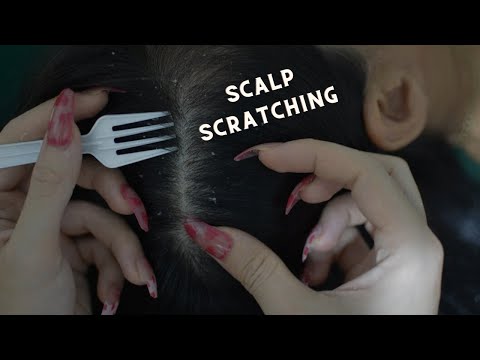 ASMR Scalp Scratching, Hair Parting, Hair Brushing With Comb, Relaxing Hair Sound For Relieve Stress