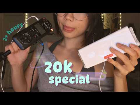 asmr | 20k celebration! ear to ear names, aggressive gripping/scratching/tapping