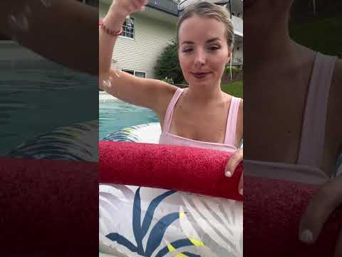 ASMR in the pool #asmr #relaxingasmr #poolasmr #nature #waterasmr