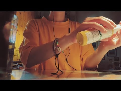 ASMR - LIQUID SHAKING AND THICK SOUNDS FOR DEEP SLEEP (SOME TAPPING, GRIPPING & LID SOUNDS) PART 2