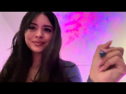 ASMR| drawing on your face while you sleep 💤