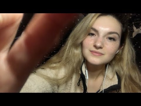 ASMR Kisses and Hand Movements // Semi Inaudible Whispering