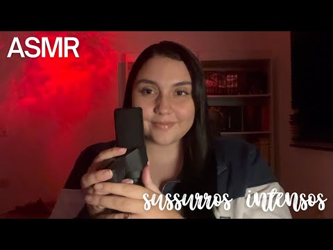 ASMR - SUSSURRANDO TRIGGER WORDS EM INGLÊS ATÉ VOCÊ DORMIR 😴