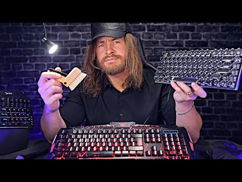 [ASMR] ⌨️ Rude English Keyboard Cleaner 🖌️