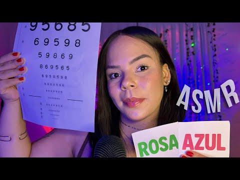 ASMR TESTE DE VISÃO DETALHADO DORMIR PROFUNDAMENTE - EXAME DE VISTA