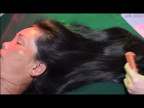 ASMR Real Person Scalp Massage, Hair Brushing, Hair Care For Relieve Stress ( No Talking )