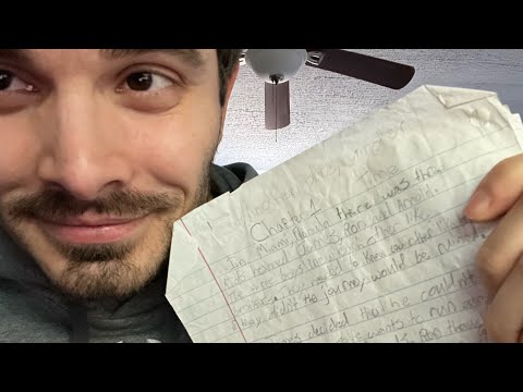 ASMR Reading You a Bedtime Story I Wrote as a Child | Soft Spoken 