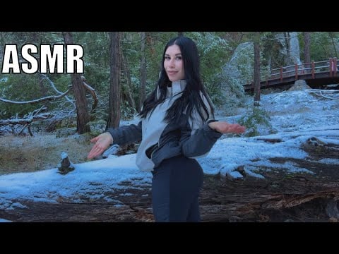 ASMR | Nature Ambiance ☃️ (Snow Crunching, Steam Flowing) 