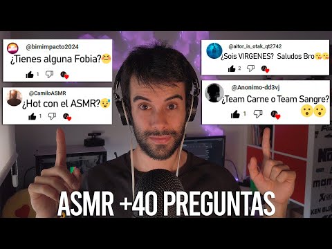 ASMR | PESPONDIENDO VUESTRAS PREGUNTAS | ¿Somos Vírgenes? ¿Team Carne o Team Sangre? ¿ASMR Hot?