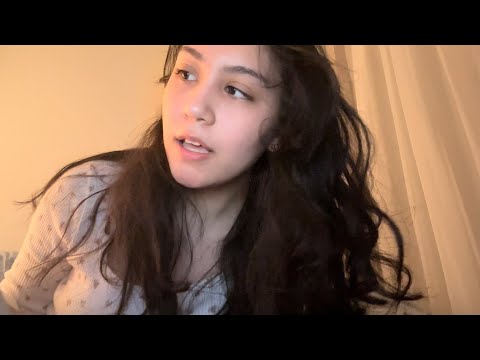 lofi ASMR in bed | book triggers + reading