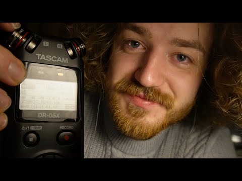 TASCAM Tapping ASMR | Softy and Gently scratching and tapping on the mic