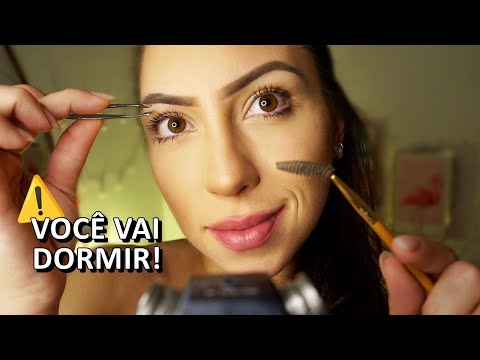 ASMR: TIRANDO SUA SOBRANCELHA PARA DORMIR PROFUNDAMENTE