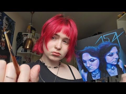 ASMR Painting Your Portrait (chatty, soft spoken, personal attention)