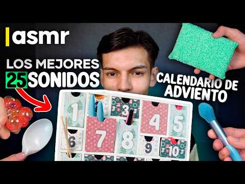 ASMR español CALENDARIO DE ADVIENTO 25 sonidos para dormir