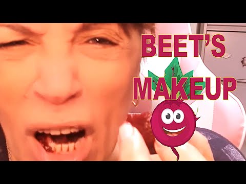 [ASMR] TE MAQUILLO CON REMOLACHA💄FAST AND AGGRESSIVE BEET💄SPIT PAINTING