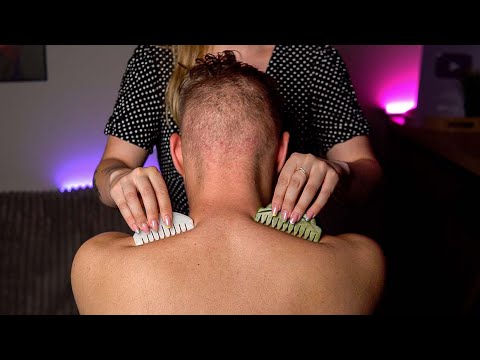 ASMR Stress RELIEF: Scalp Tingles & Back Tracing for Sleep (No Talking)