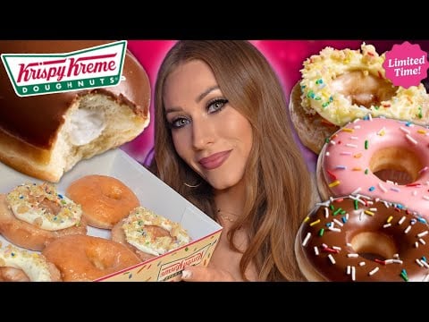 ASMR MUKBANG | Fresh Krispy Kreme Donuts 🍩 (SO GOOD 😍)