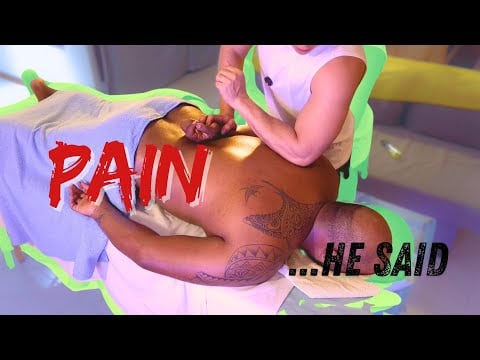 Deep Tissue Massage Gets Too Painful | Back and Neck Massage For a Chef