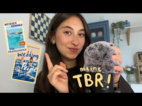 ASMR | Bücher, die ich diesen SOMMER lesen möchte 🌞 (close whispers & mic brushing) 