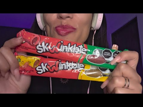 ASMR CHICLOSOS Y RELAJANTE | SKWINKLOTE 🍉🍍... DUERME RÁPIDO #asmr #mouthwhisper #stickysounds 