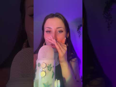 ASMR inaudible whispering with intense mouth sounds #asmrshorts #asmr #shorts