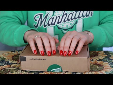 ASMR NO TALKING Nail Tapping & Scratching Unboxing Packages | Some Finger Tapping & Crinkle Sounds