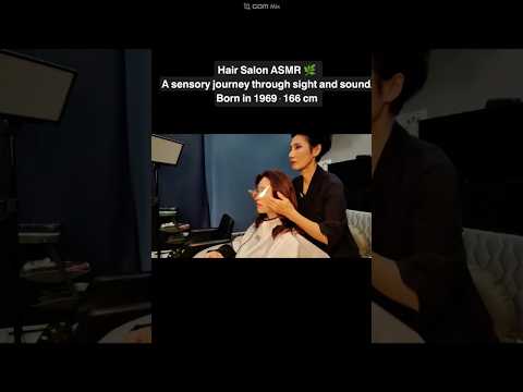 Salon ASMR: Stimulating Sight and Sound | Brighten Up While Covering Gray Hair and Touching Up Your