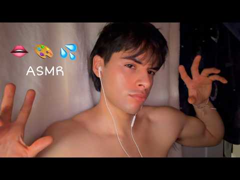 ASMR let's catch up while i paint on your face