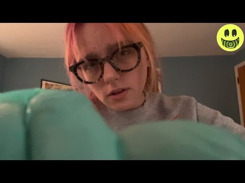 ASMR massaging the tension from your face (uncut asmr) personal attention w/ gloves
