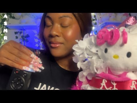 ASMR Super Clicky Mouth Sounds ✨ Long Nails, Hair Play & Colorful Light Triggers (High Sensitivity)