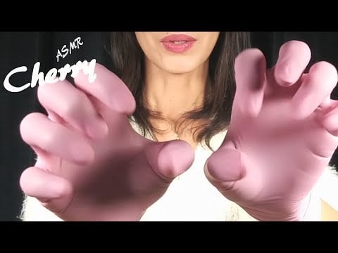 【ASMR】Tickle Tickle with Pink Latex Gloves 핑크 라텍스 장갑과 간질 간질 / ピンクのゴム手袋でこちょこちょくすぐり
