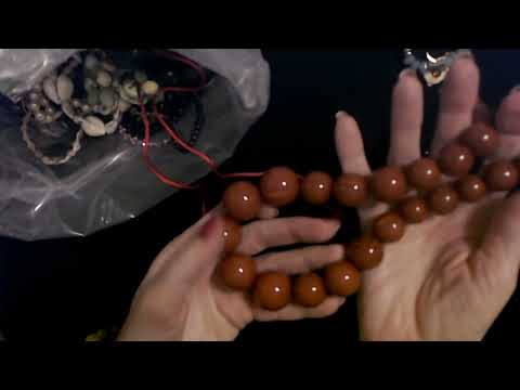 ASMR | Goodwill Jewelry Bag Show & Tell 3-16-2022 (Soft Spoken)