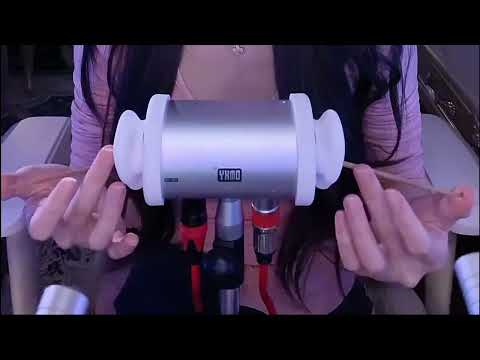 Tingly Ear Cleaning ASMR with Goose Feather, Tuning Fork & Soft Scraping Sounds / 3Hr (No Talking)