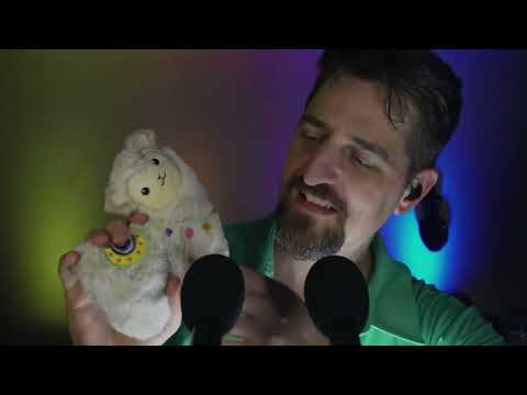 ASMR Crinkle Alpaca Ramble in a Low Voice