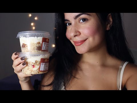 ASMR COMENDO BOLO DE POTE