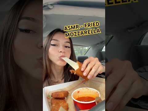 ASMR- Provando Fried Mozzarella Chili's Grill & Bar #asmreating #viralvideo