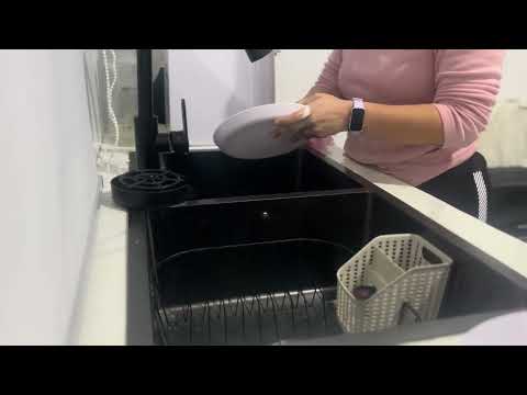 ASMR LAVANDO TRASTES EN MI NUEVA COCINA