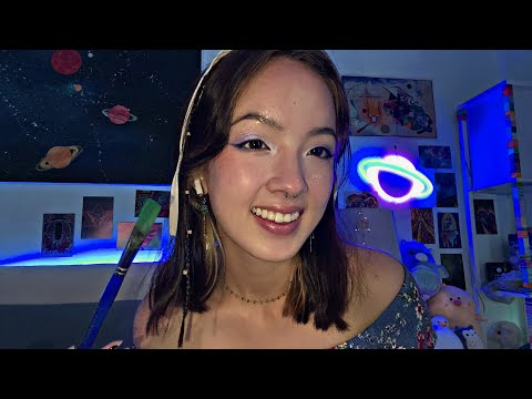 ASMR | painting your face back on (role play and personal attention)